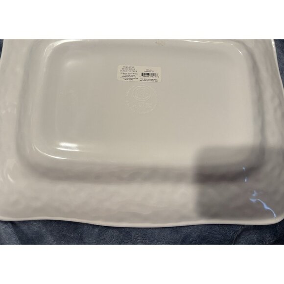 MICHEL Design Works Melamine "Christmas Joy 17X 12 Santa Reindeers Plus Napkins - Picture 3 of 4